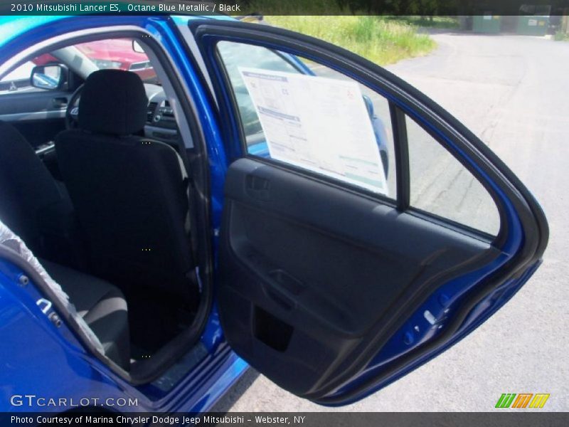 Octane Blue Metallic / Black 2010 Mitsubishi Lancer ES
