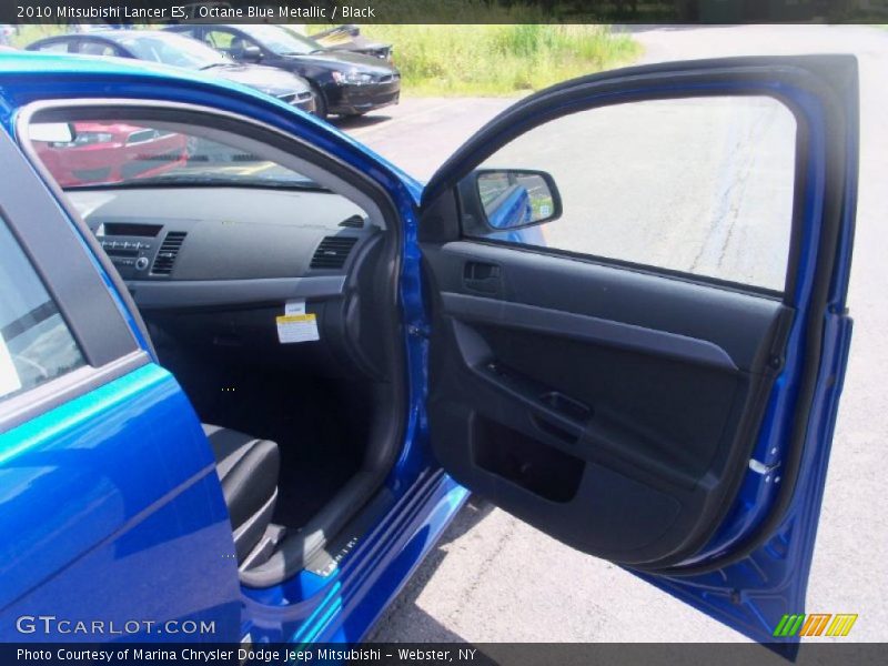 Octane Blue Metallic / Black 2010 Mitsubishi Lancer ES