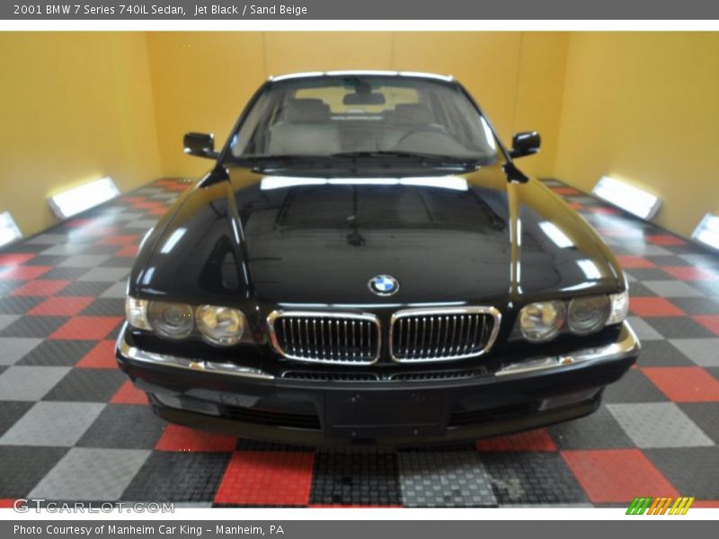 Jet Black / Sand Beige 2001 BMW 7 Series 740iL Sedan