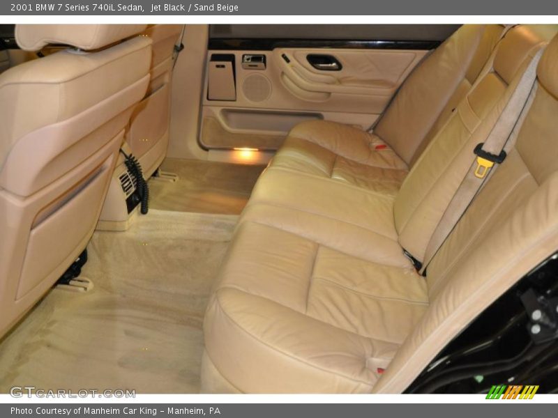 Jet Black / Sand Beige 2001 BMW 7 Series 740iL Sedan