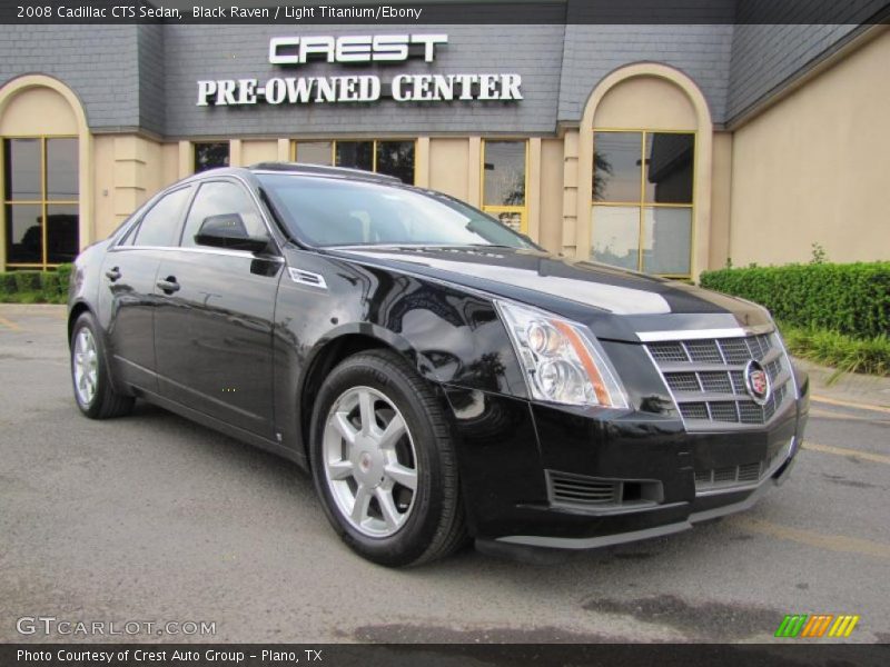 Black Raven / Light Titanium/Ebony 2008 Cadillac CTS Sedan