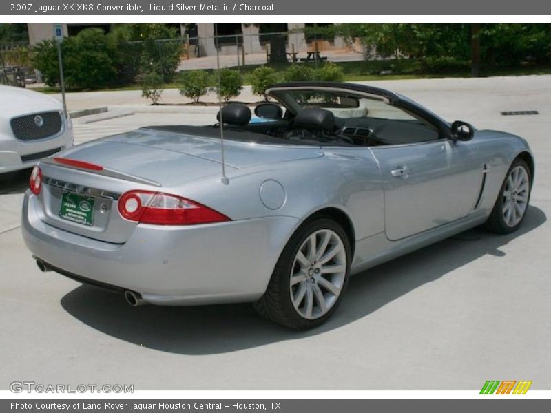 Liquid Silver Metallic / Charcoal 2007 Jaguar XK XK8 Convertible