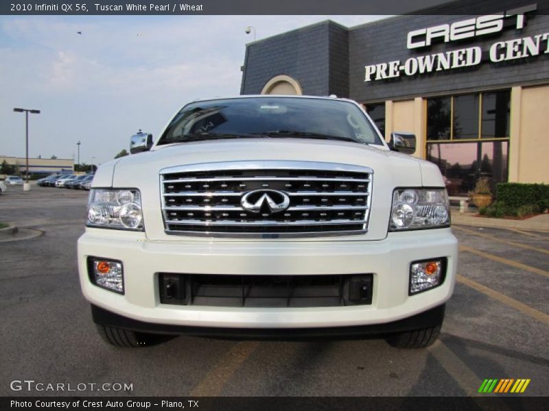 Tuscan White Pearl / Wheat 2010 Infiniti QX 56