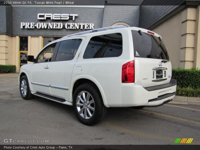 Tuscan White Pearl / Wheat 2010 Infiniti QX 56
