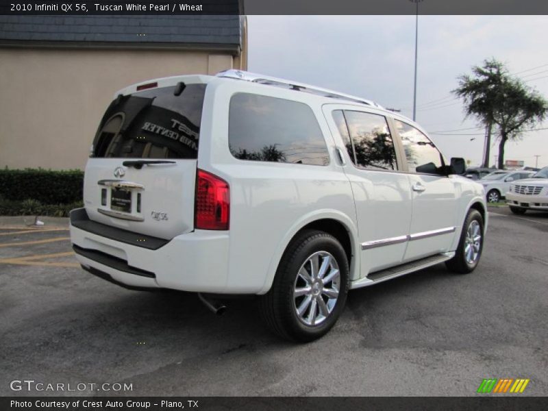 Tuscan White Pearl / Wheat 2010 Infiniti QX 56