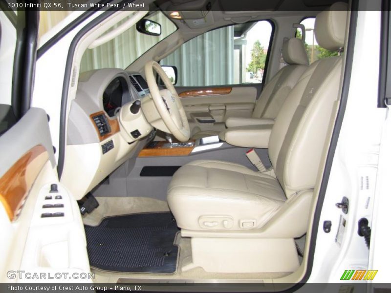 Tuscan White Pearl / Wheat 2010 Infiniti QX 56