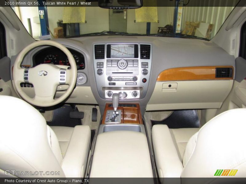Tuscan White Pearl / Wheat 2010 Infiniti QX 56