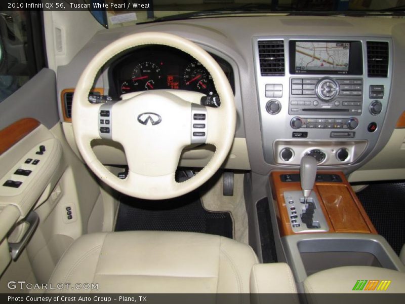 Tuscan White Pearl / Wheat 2010 Infiniti QX 56