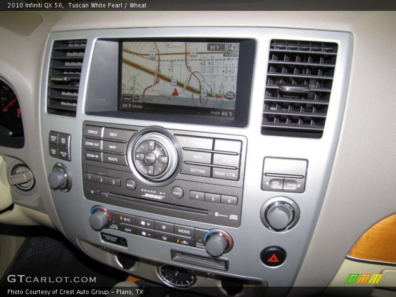 Tuscan White Pearl / Wheat 2010 Infiniti QX 56