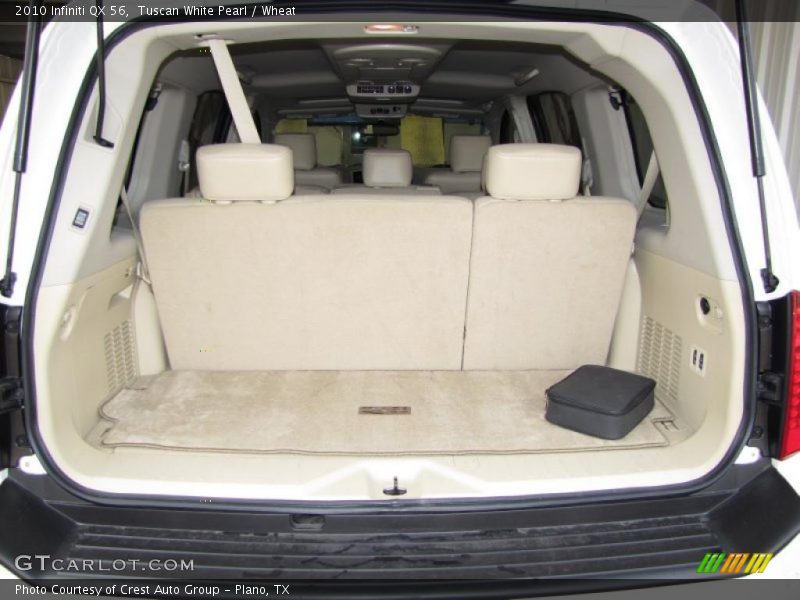 Tuscan White Pearl / Wheat 2010 Infiniti QX 56