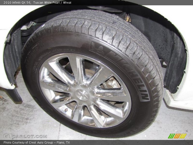 Tuscan White Pearl / Wheat 2010 Infiniti QX 56