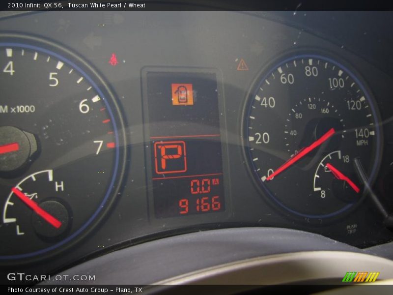 Tuscan White Pearl / Wheat 2010 Infiniti QX 56