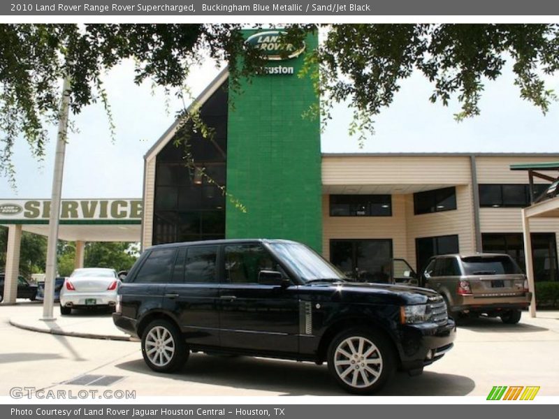 Buckingham Blue Metallic / Sand/Jet Black 2010 Land Rover Range Rover Supercharged