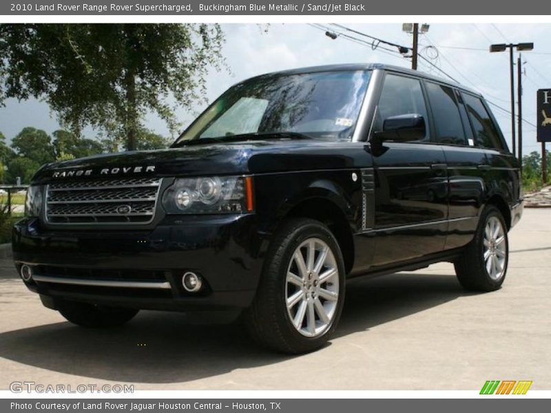 Buckingham Blue Metallic / Sand/Jet Black 2010 Land Rover Range Rover Supercharged