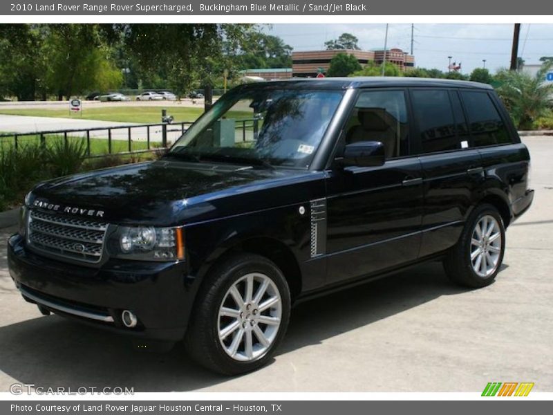 Buckingham Blue Metallic / Sand/Jet Black 2010 Land Rover Range Rover Supercharged
