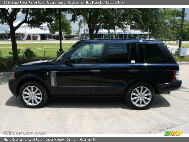 Buckingham Blue Metallic / Sand/Jet Black 2010 Land Rover Range Rover Supercharged