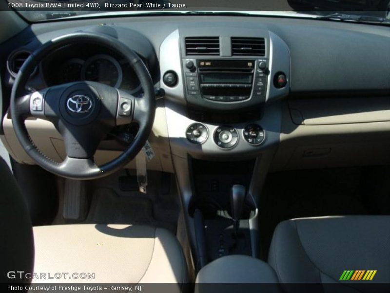 Blizzard Pearl White / Taupe 2008 Toyota RAV4 Limited 4WD