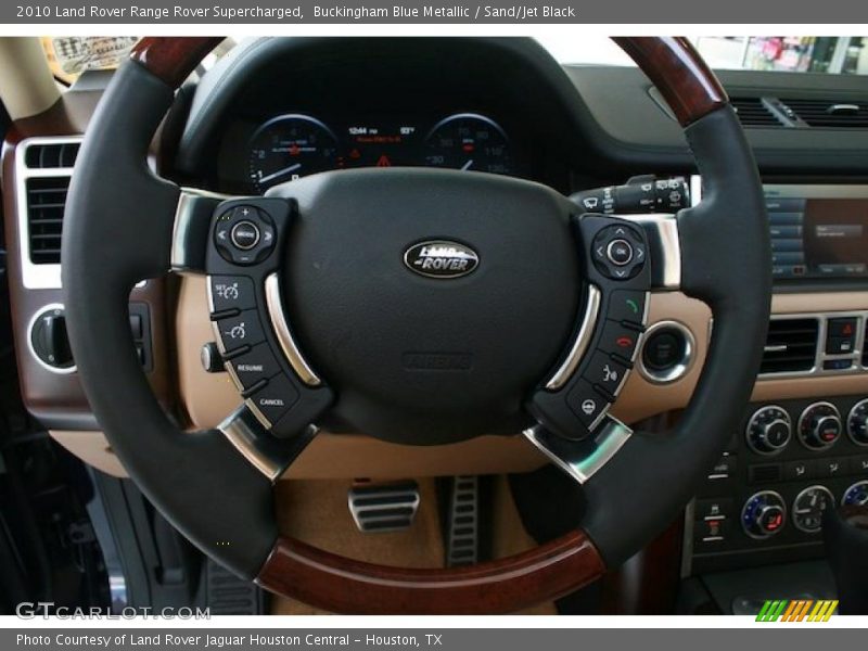 Buckingham Blue Metallic / Sand/Jet Black 2010 Land Rover Range Rover Supercharged