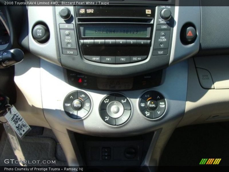 Blizzard Pearl White / Taupe 2008 Toyota RAV4 Limited 4WD