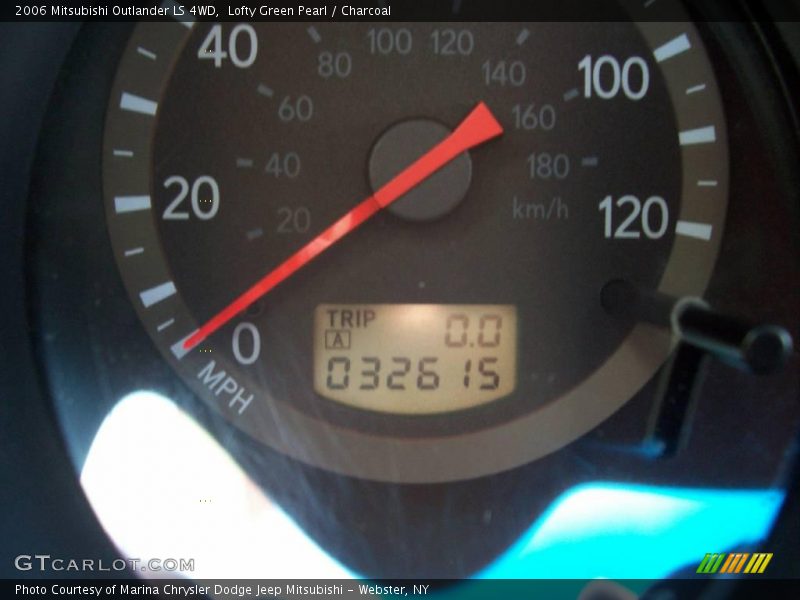 Lofty Green Pearl / Charcoal 2006 Mitsubishi Outlander LS 4WD