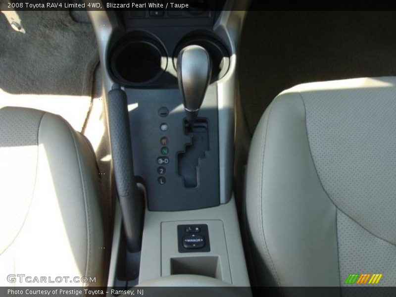 Blizzard Pearl White / Taupe 2008 Toyota RAV4 Limited 4WD