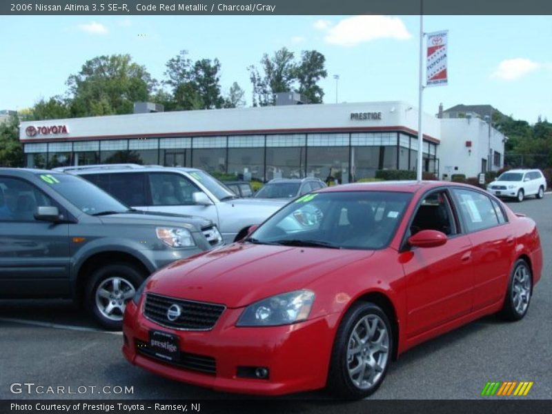 Code Red Metallic / Charcoal/Gray 2006 Nissan Altima 3.5 SE-R