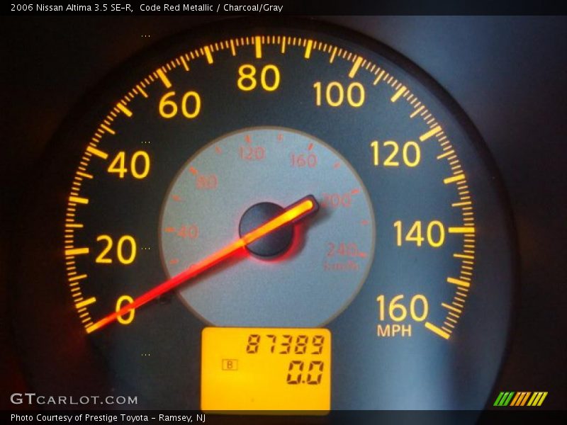 Code Red Metallic / Charcoal/Gray 2006 Nissan Altima 3.5 SE-R