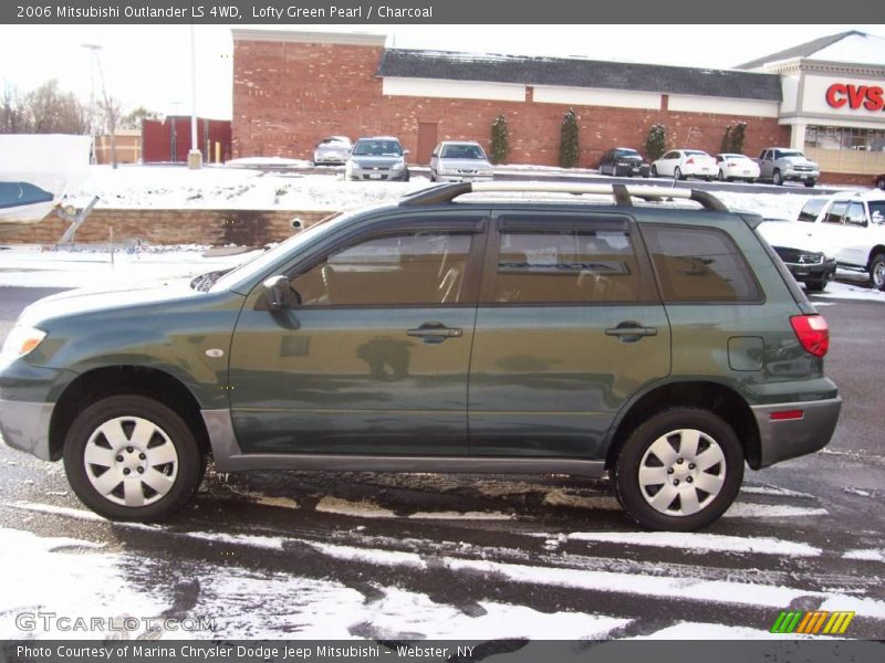 Lofty Green Pearl / Charcoal 2006 Mitsubishi Outlander LS 4WD