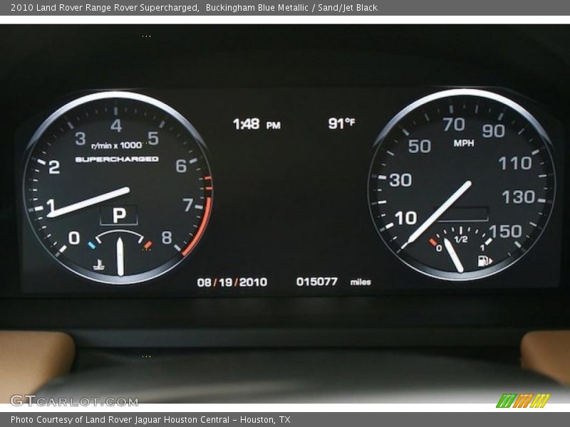 Buckingham Blue Metallic / Sand/Jet Black 2010 Land Rover Range Rover Supercharged