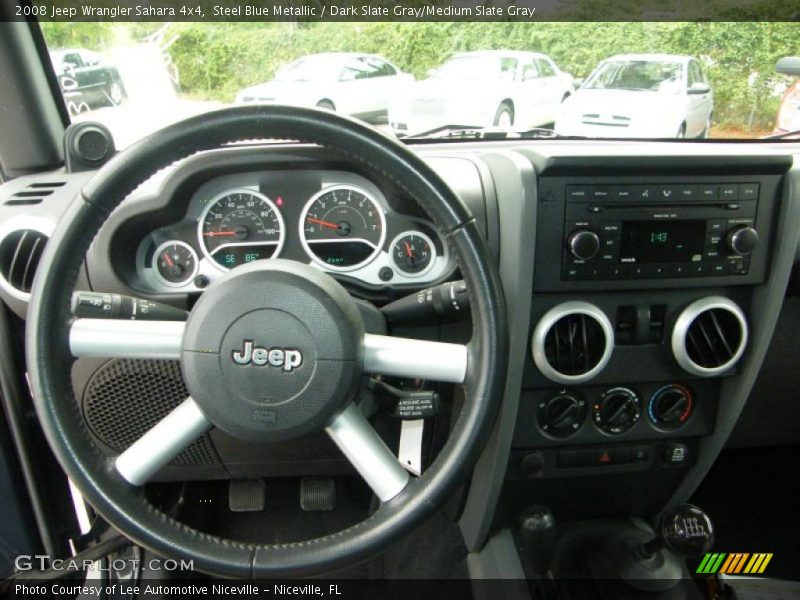 Steel Blue Metallic / Dark Slate Gray/Medium Slate Gray 2008 Jeep Wrangler Sahara 4x4