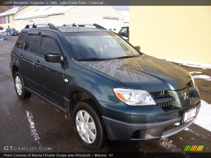 Lofty Green Pearl / Charcoal 2006 Mitsubishi Outlander LS 4WD