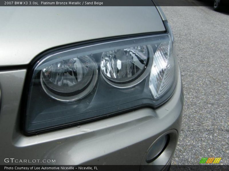 Platinum Bronze Metallic / Sand Beige 2007 BMW X3 3.0si
