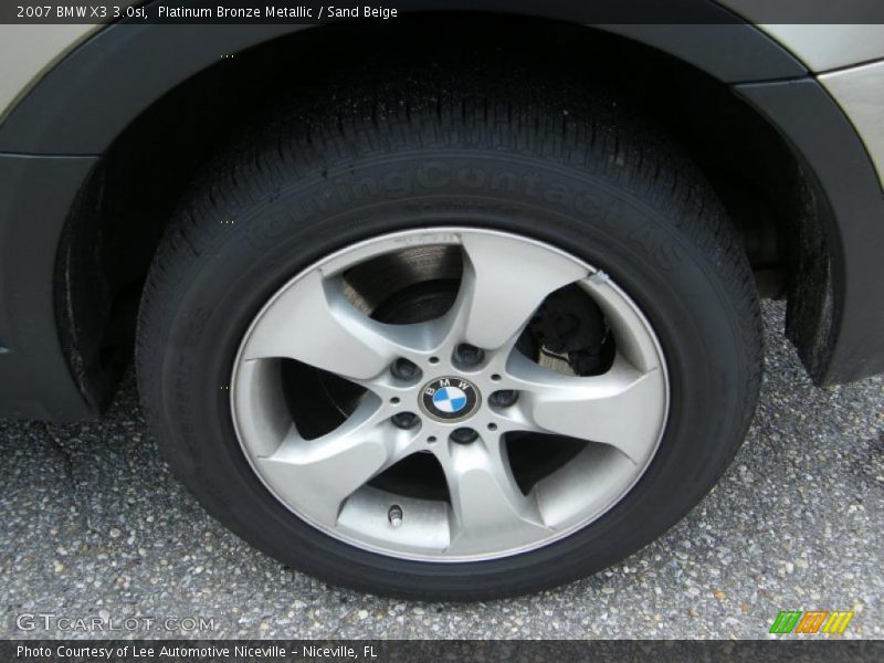 Platinum Bronze Metallic / Sand Beige 2007 BMW X3 3.0si