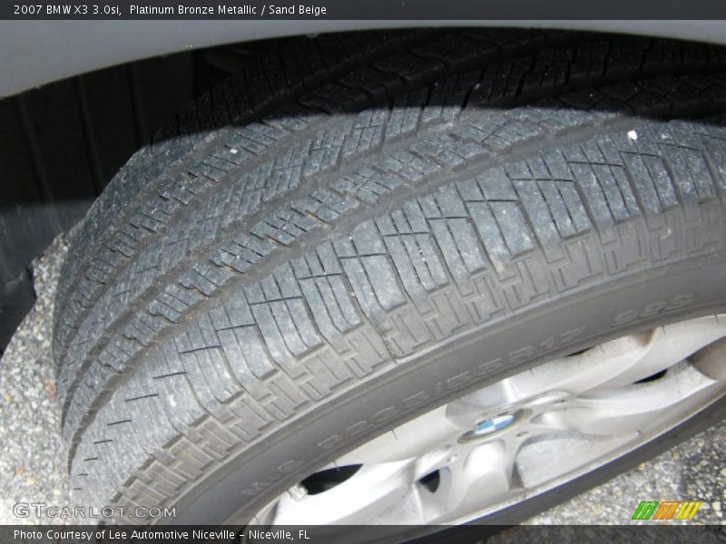 Platinum Bronze Metallic / Sand Beige 2007 BMW X3 3.0si