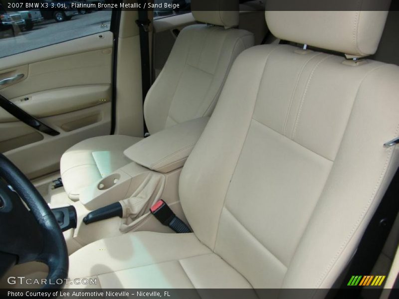 Platinum Bronze Metallic / Sand Beige 2007 BMW X3 3.0si