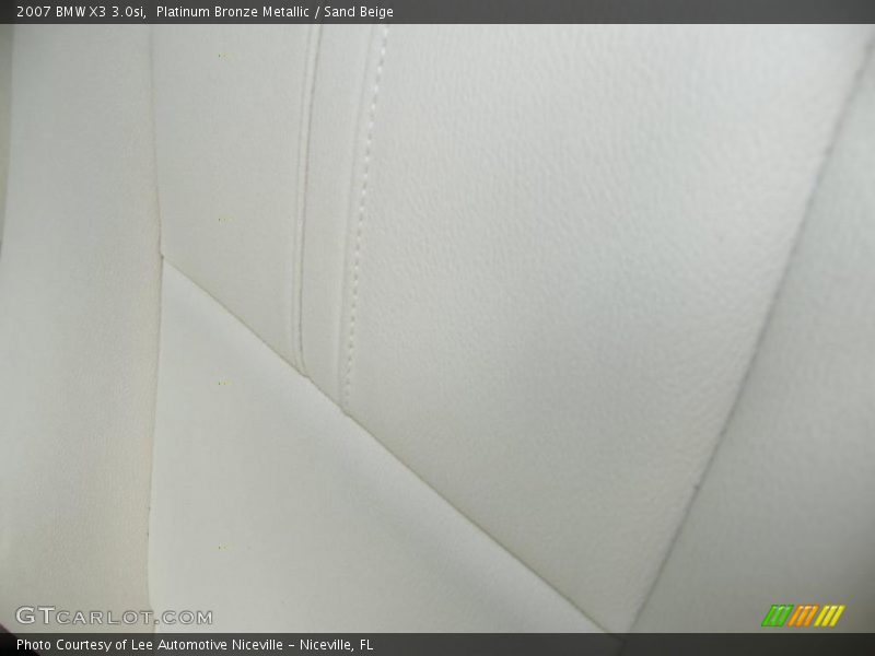 Platinum Bronze Metallic / Sand Beige 2007 BMW X3 3.0si