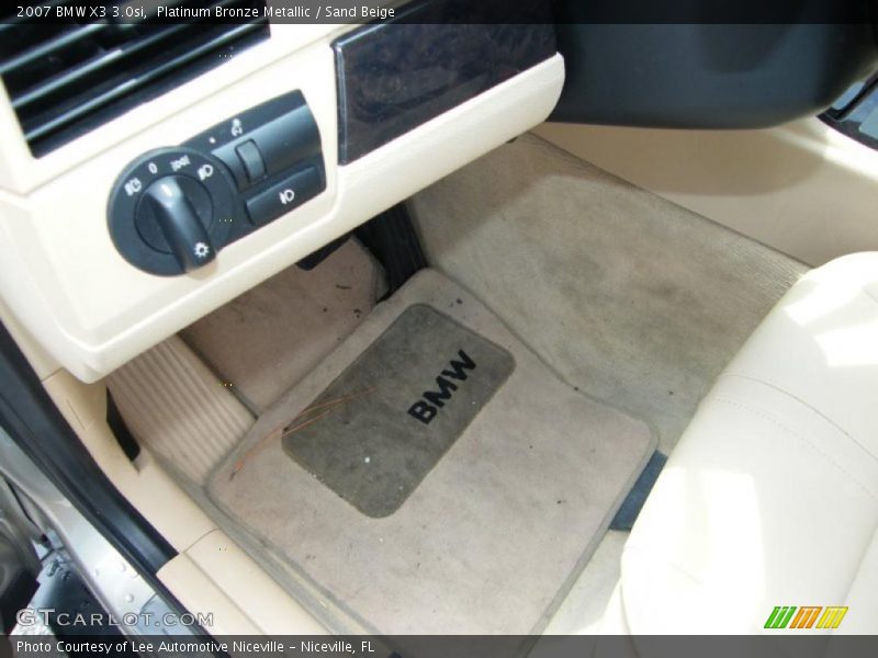 Platinum Bronze Metallic / Sand Beige 2007 BMW X3 3.0si