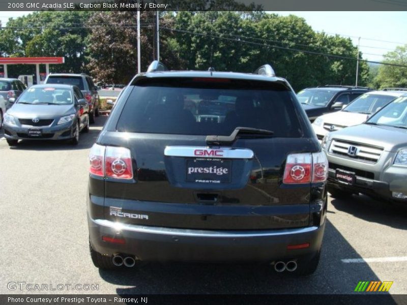 Carbon Black Metallic / Ebony 2008 GMC Acadia SLE