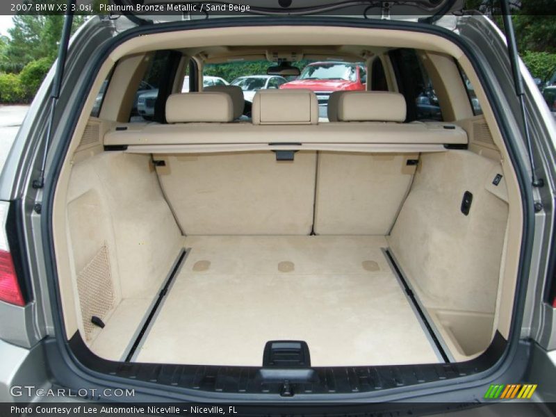 Platinum Bronze Metallic / Sand Beige 2007 BMW X3 3.0si