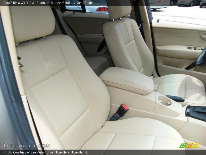 Platinum Bronze Metallic / Sand Beige 2007 BMW X3 3.0si