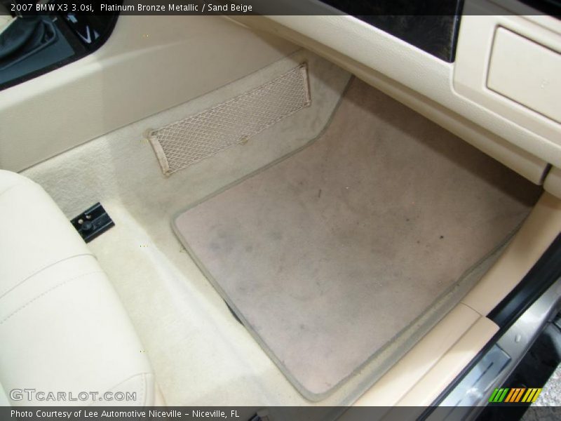 Platinum Bronze Metallic / Sand Beige 2007 BMW X3 3.0si