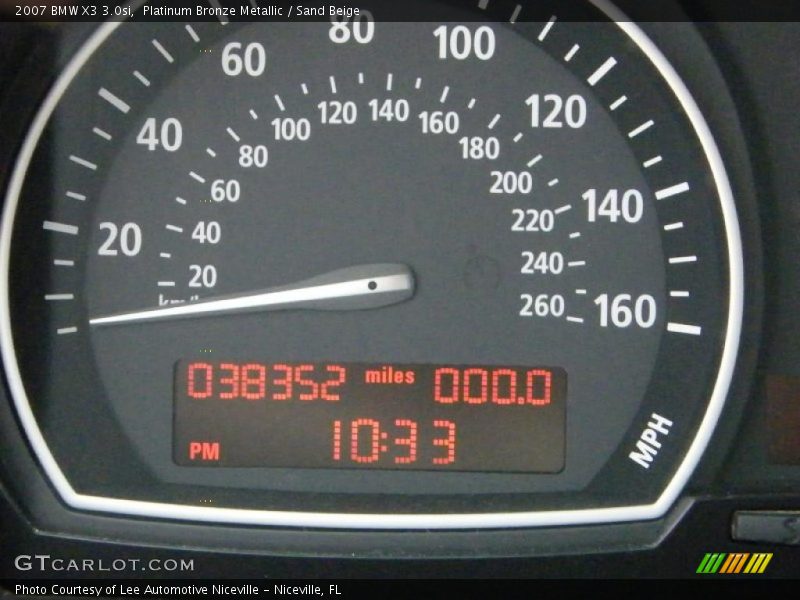 Platinum Bronze Metallic / Sand Beige 2007 BMW X3 3.0si