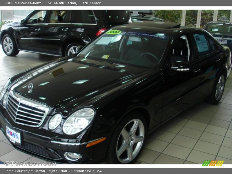 Black / Black 2008 Mercedes-Benz E 350 4Matic Sedan