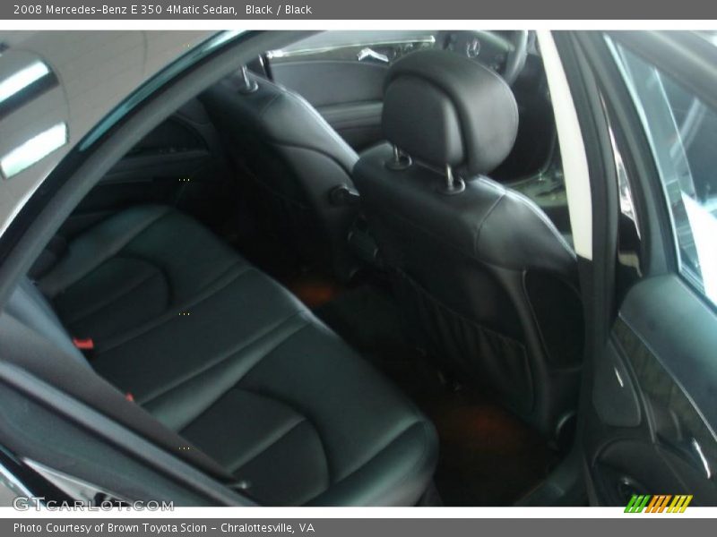 Black / Black 2008 Mercedes-Benz E 350 4Matic Sedan