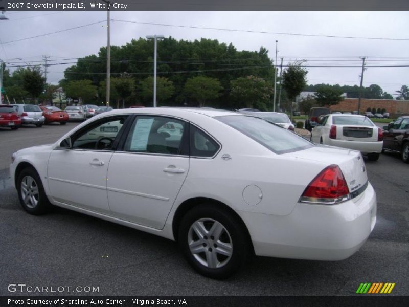 White / Gray 2007 Chevrolet Impala LS