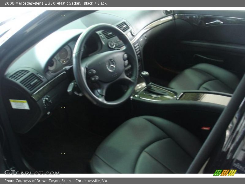 Black / Black 2008 Mercedes-Benz E 350 4Matic Sedan