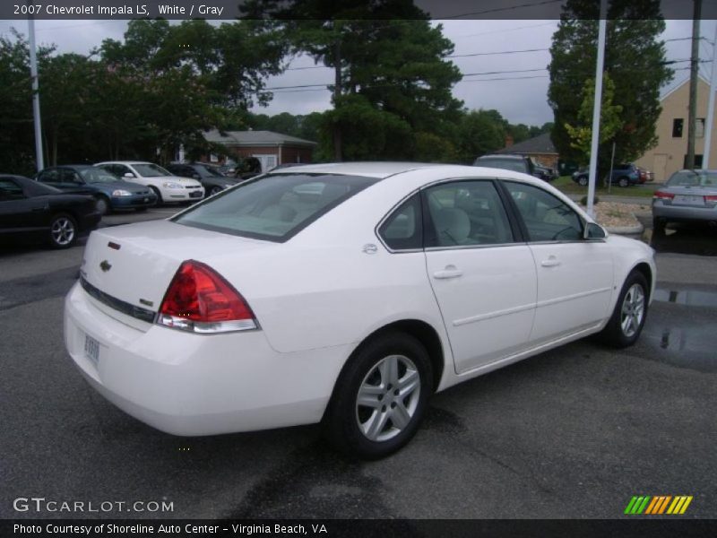 White / Gray 2007 Chevrolet Impala LS