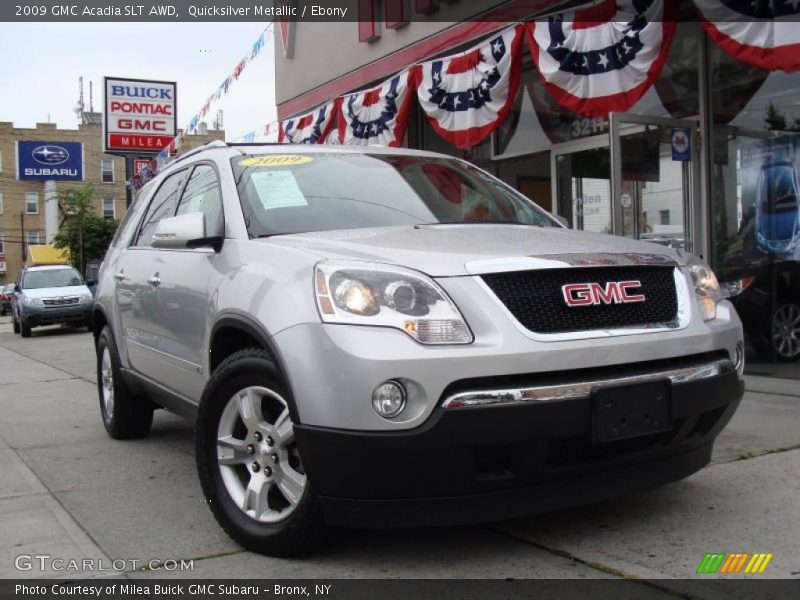 Quicksilver Metallic / Ebony 2009 GMC Acadia SLT AWD