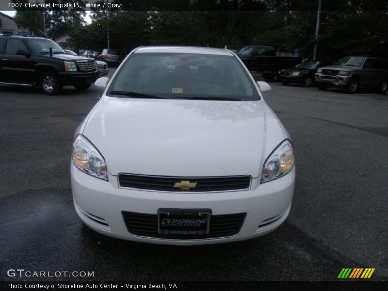 White / Gray 2007 Chevrolet Impala LS