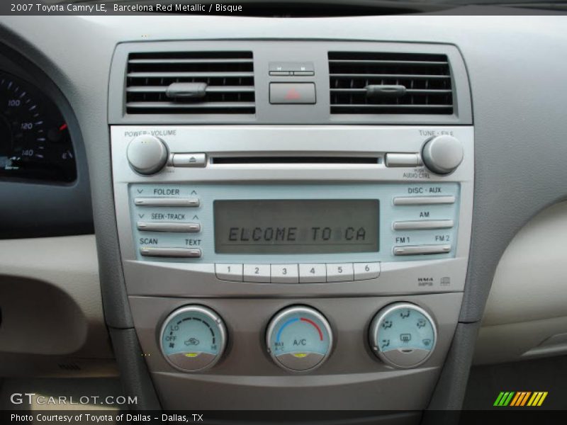 Barcelona Red Metallic / Bisque 2007 Toyota Camry LE